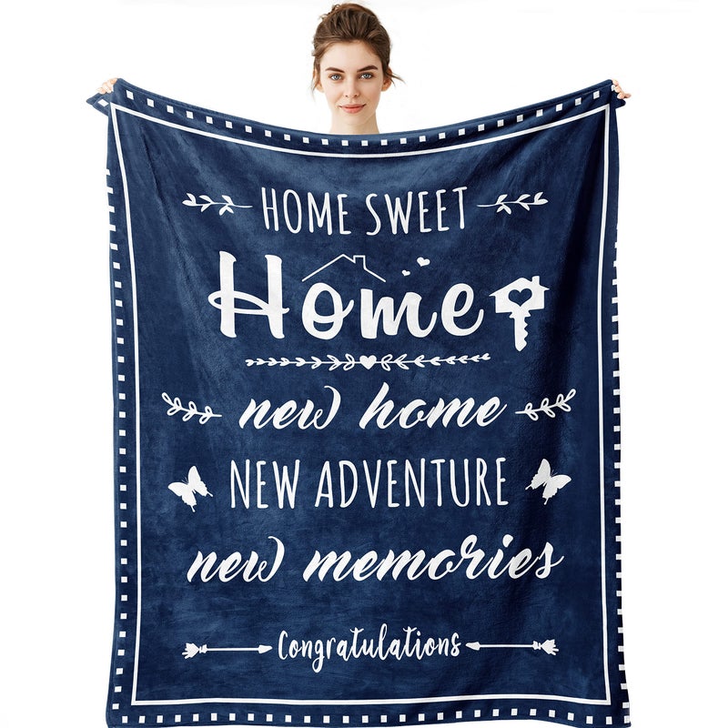 Yamco New Home Gifts Blanket  House Warming Gifts for New Home 60 X 50 Throws  Home Sweet Home Gifts  Homeowner Gifts  Moving Away Gift Ideas  New Apartment Housewarming Gifts for Women Couple