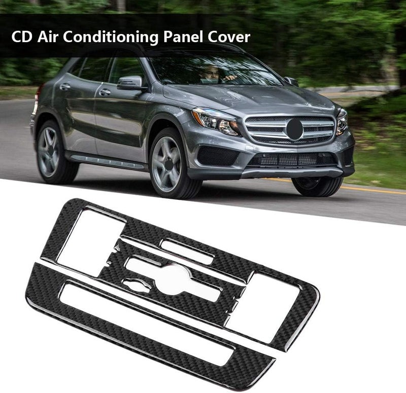 klarako Carbon Fiber CD Air Conditioning Control Panel Cover for Mercedesklarako Benz A Class B Class CLA GLA - Image 4