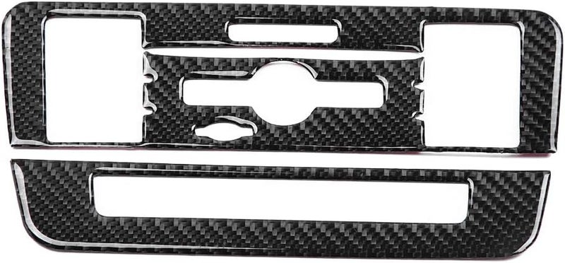 klarako Carbon Fiber CD Air Conditioning Control Panel Cover for Mercedesklarako Benz A Class B Class CLA GLA - Image 1