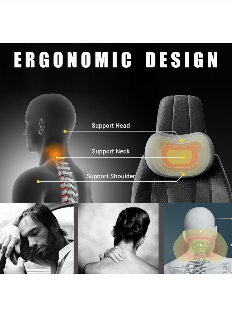 Awesome Car Seat Ergonomic Car Head Support Car Accessories,Black - Image 5