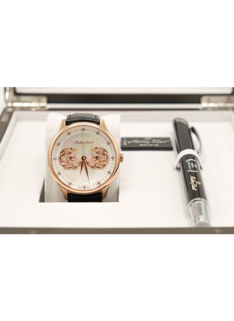 Mathey-Tissot - Mathey-Tissot Limited Edition Dragon Automatic Diamond Men's Watch H1886PI1 - Image 1
