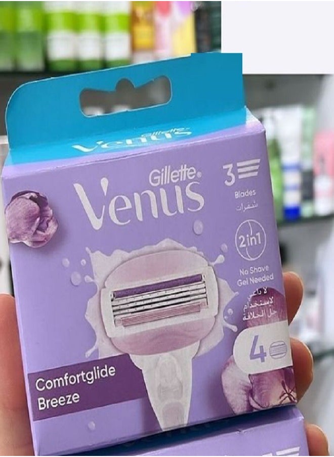 Venus - Gillette Venus Breeze Razor Blade Refill For Women 1 Handle Plus 6 Blade - Image 1
