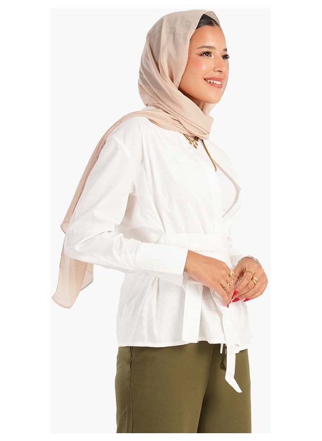Carina - Shirt With Waist Belt - Image 1