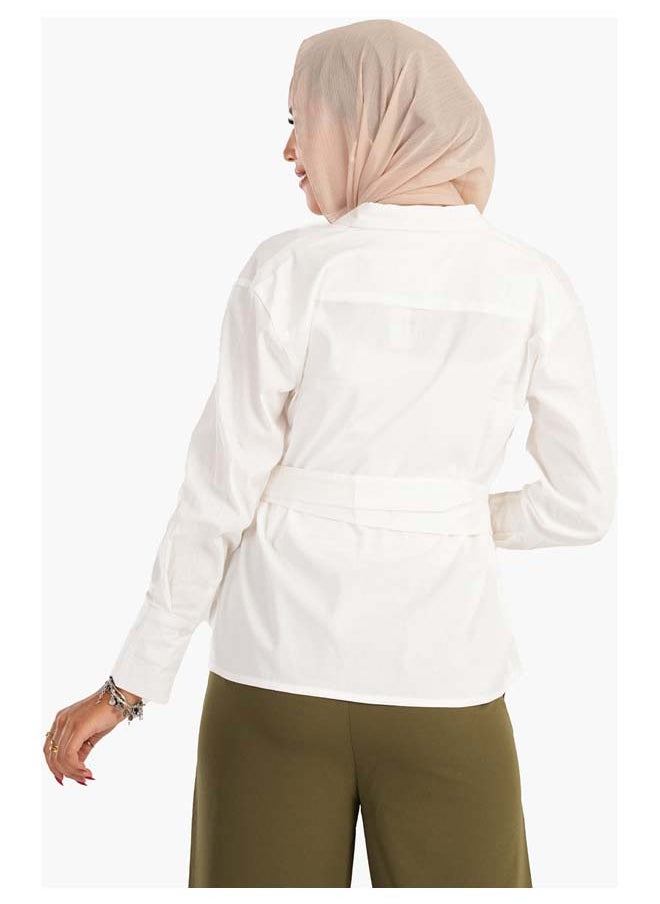 Carina - Shirt With Waist Belt - Image 1