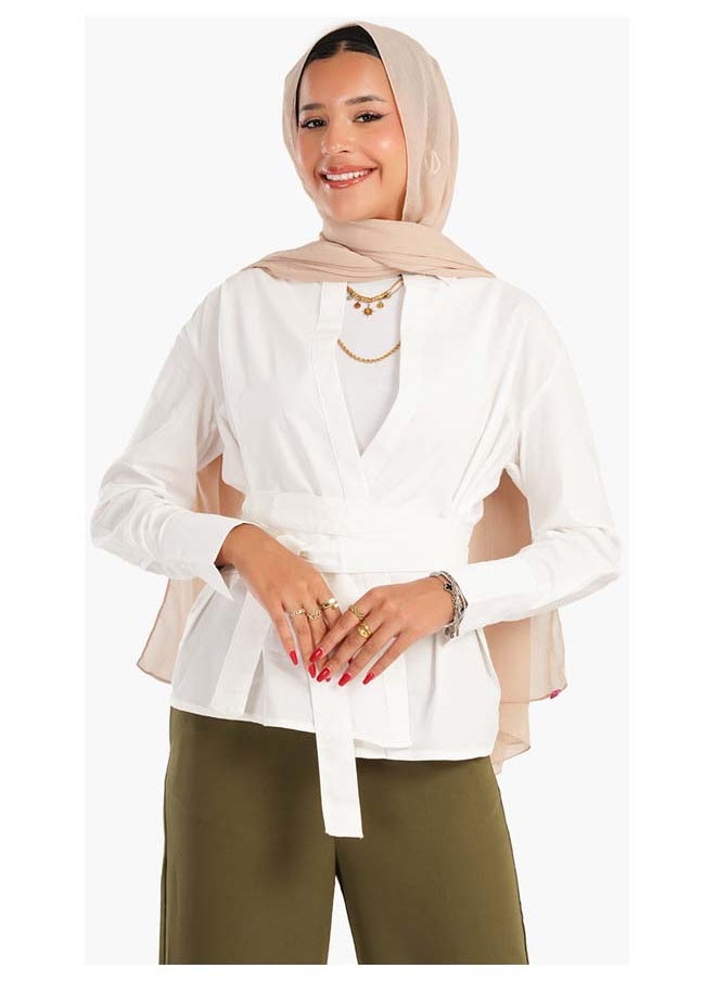 Carina - Shirt With Waist Belt - Image 1
