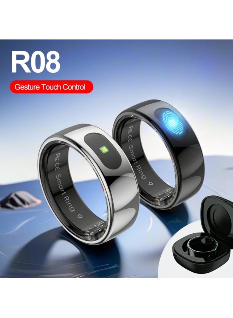 R08 Smart Ring for Android IOS with Gesture Touch Control Pilot Lamp Sleep Health Monitor 5ATM Waterproof Smartring For Men Women - Image 2