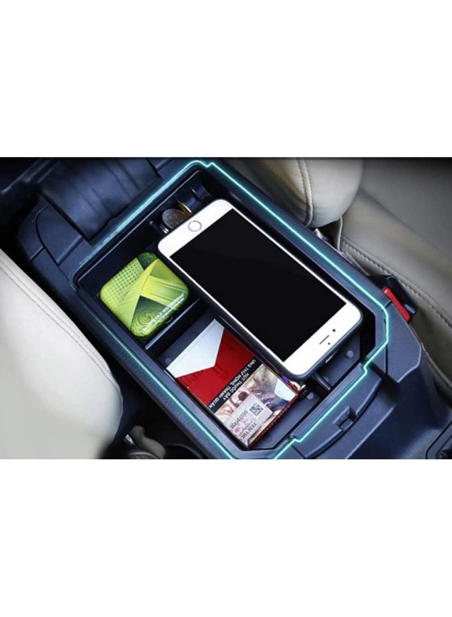 JSCARLIFE Car Center Console Organizer Tray Compatible with Toyota RAV4 2013-2018 Interior Accessories Armrest Console Insert Box ABS Secondary Storage - Image 3