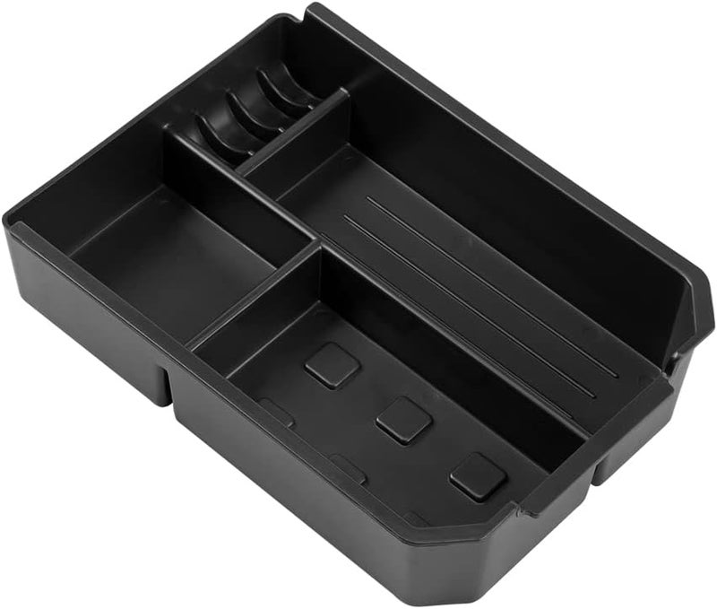 JSCARLIFE Car Center Console Organizer Tray Compatible with Toyota RAV4 2013-2018 Interior Accessories Armrest Console Insert Box ABS Secondary Storage - Image 1