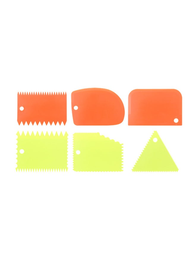 Generic - 新款奶油切面刀塑料刮板蛋糕DIY工具仿真烘培用具刮板三件套现货-颜色:白色—ks—003—5 - Image 1
