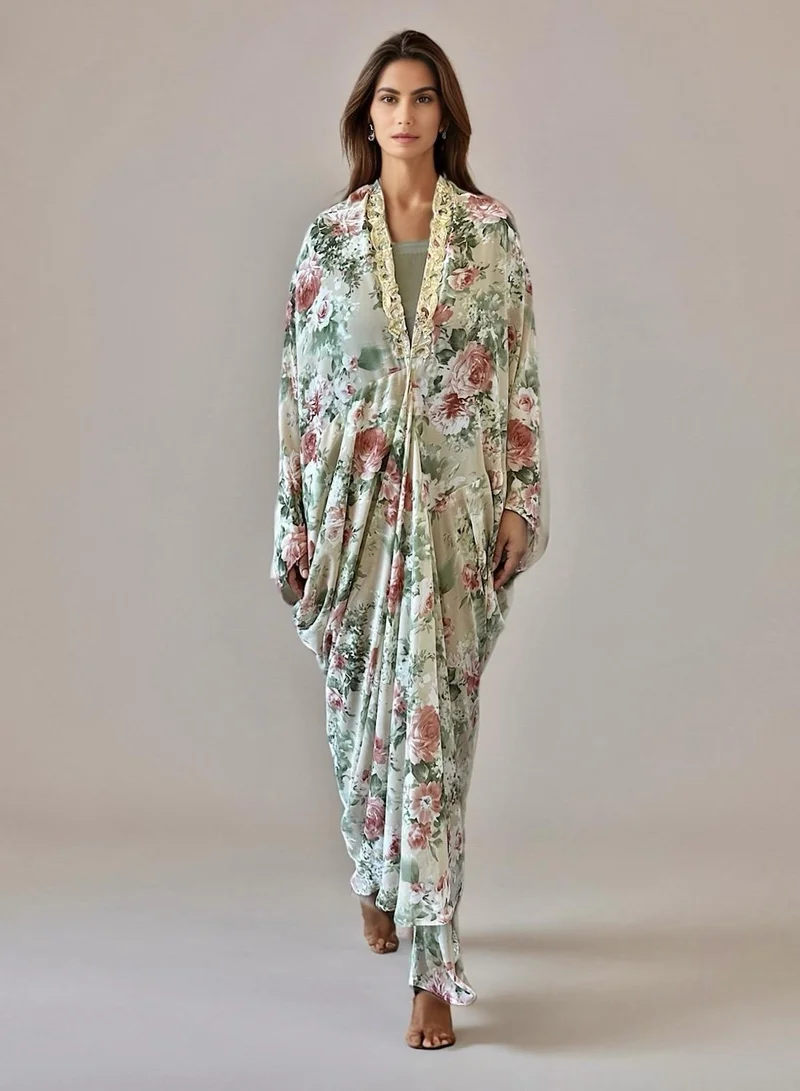 ECSTACY Printed Kaftan set