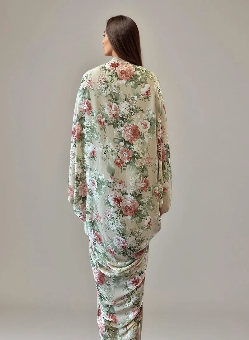 ECSTACY Printed Kaftan set