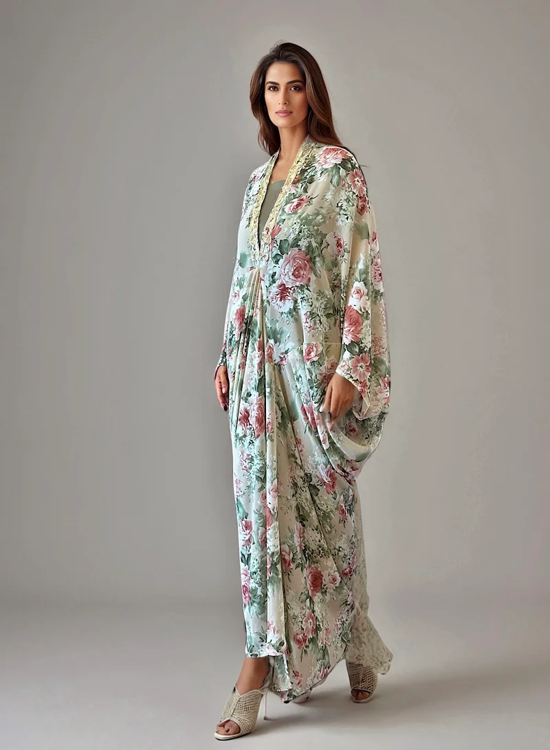 ECSTACY Printed Kaftan set