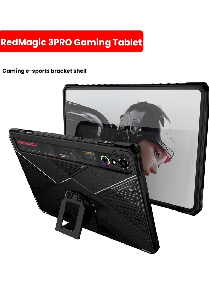 general Compatible with Nubia RedMagic Gaming Tablet 3 Pro 9.06 inch (2025) Protective Case,Drop-Resistant,Anti-Scratch,Folding Stand,Anti-Fingerprint Cover - Image 2