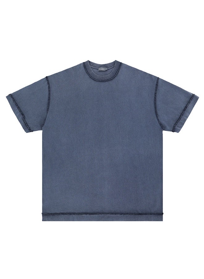 Cotton T Shirts for Men Loose fit Short Sleeve Shirts Crewneck Tshirt Men Plain T Shirts - Image 1