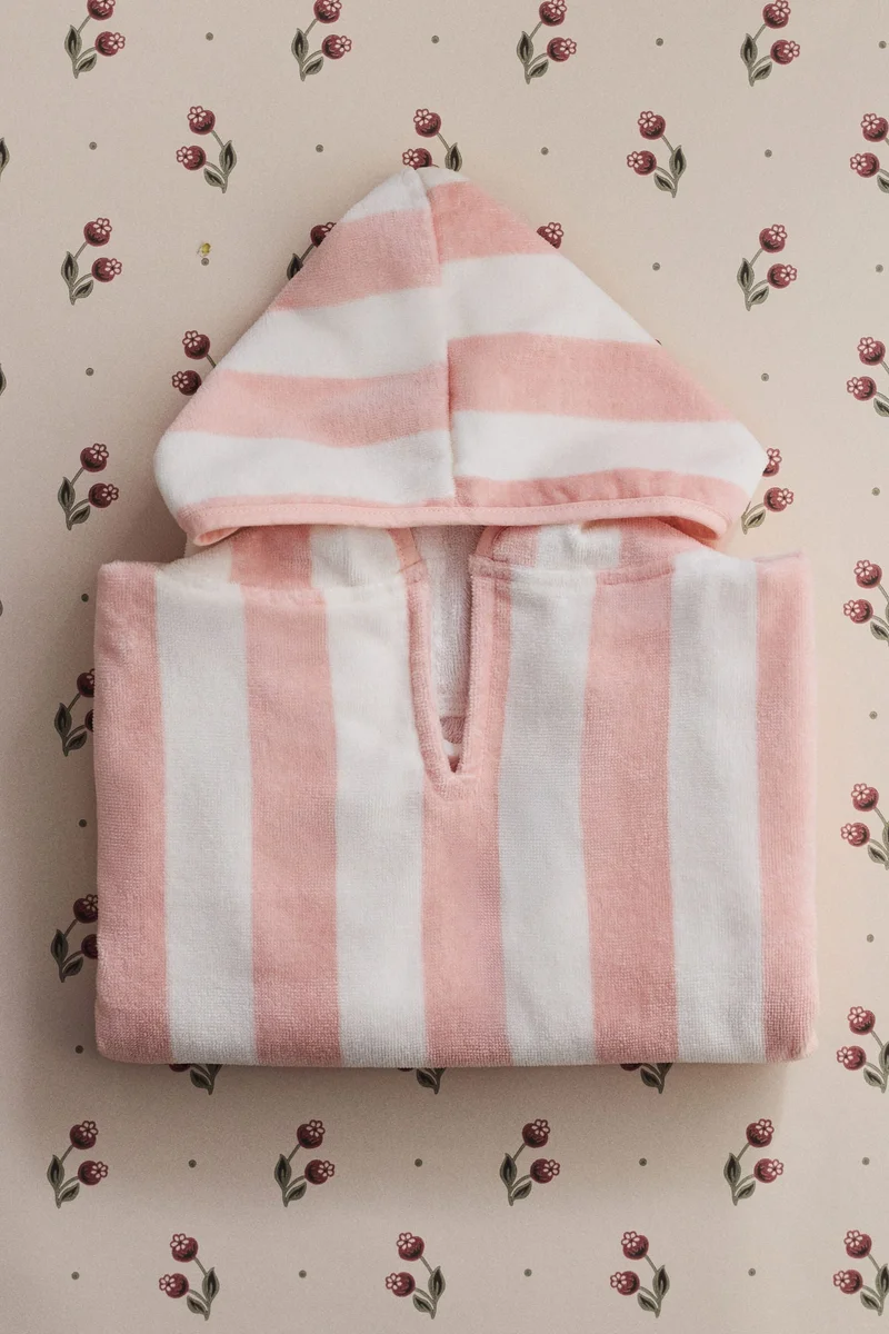 H&M Striped cotton towel cape