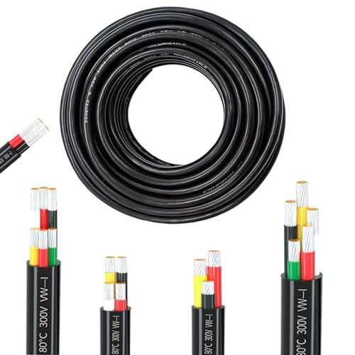 striveday 22 Gauge Wire, 5-Conductor Electrical Wire. 22 AWG Stranded Flexible PVC Tinned Copper 22/5 Cord Extension Cable is Used for LED Lamp Lighting, Automotive, Speaker, Audio, Power, etc. (33FT - 10M). - Image 4