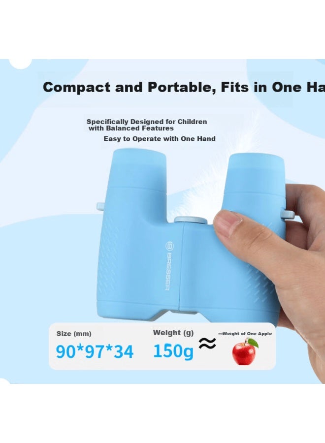 Bresser Germany Bresser 6x21 Blue Autofocus Children's Binoculars Compact For Ages 3-10 Spring Festival Birthday Gift - Image 2