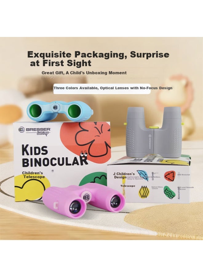 Bresser Germany Bresser 6x21 Blue Autofocus Children's Binoculars Compact For Ages 3-10 Spring Festival Birthday Gift - Image 5