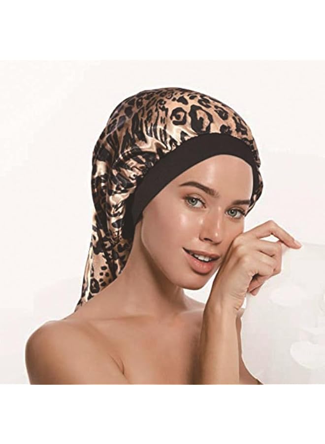 Zaboon Satin Bonnet Sleep Cap Extra Large Silk Bonnet With Soft Elastic Band Night Sleeping Hair Cap Night Hat For Women Natural Hair Long Curly Hair Dreadlocks Braids - Image 2