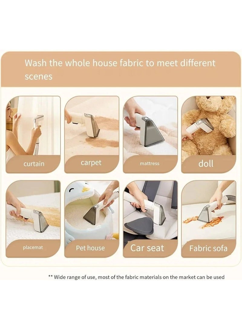 Denx Professional Deep-Clean Carpet & Upholstery Cleaner – Multi-Surface Accessories, Pet Stain Removal, Dual Tank System & Fast Drying Technology DX2909 - Image 4