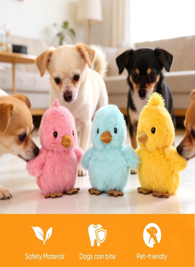 Sew Butiful 3PCS 6'' Squeak Plush Toy, Funny Animal Sets Pet Interactive Play for Small,Medium Dogs Assorted Color - Image 4
