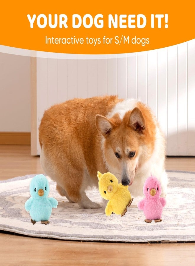 Sew Butiful 3PCS 6'' Squeak Plush Toy, Funny Animal Sets Pet Interactive Play for Small,Medium Dogs Assorted Color - Image 5
