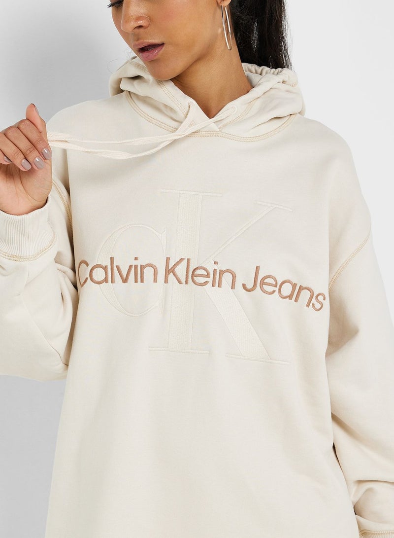 Calvin Klein Jeans Hooded Sweater Dress  - Image 3