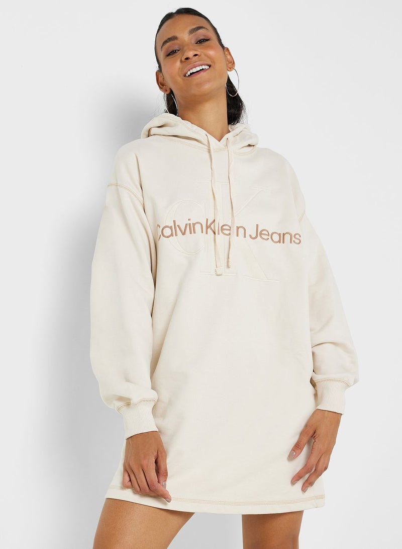 Calvin Klein Jeans Hooded Sweater Dress  - Image 1