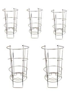 Rahul Professionals Rahul Professionals Fire Extinguisher Stand Holder For 6kg 4kg Fire Extinguishers Pack of 5 White  - Image 1