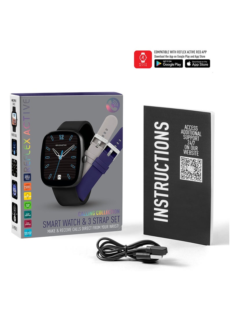 Reflex Active Nexus C 100 Smart Black Calling Watch Interchangeable Set - Image 5