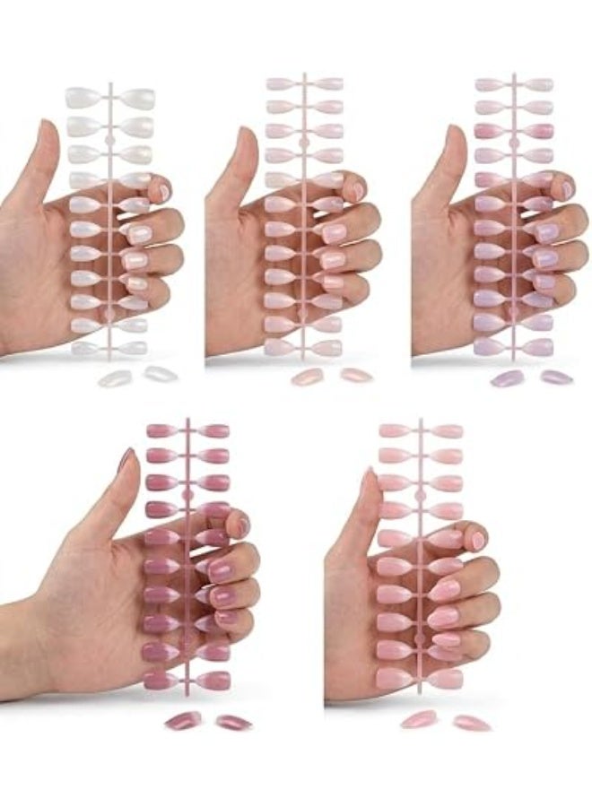 French manicures (French style - style) in a skin tone gradient, 120 pieces - Image 5