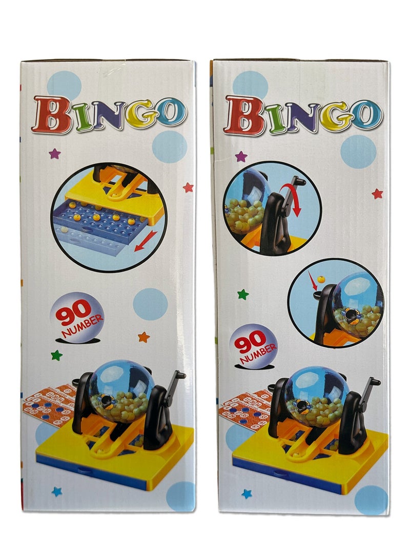 Family Bingo Game Set with 90 Number Balls, 48 Reusable Cards & Rolling Dispenser - Image 3