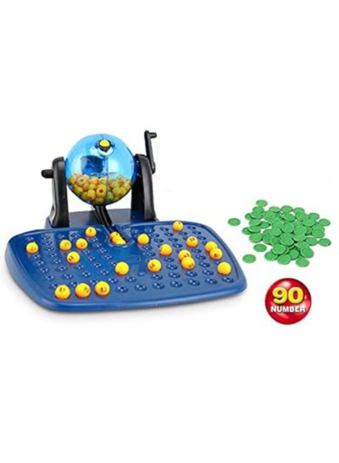 Family Bingo Game Set with 90 Number Balls, 48 Reusable Cards & Rolling Dispenser - Image 2