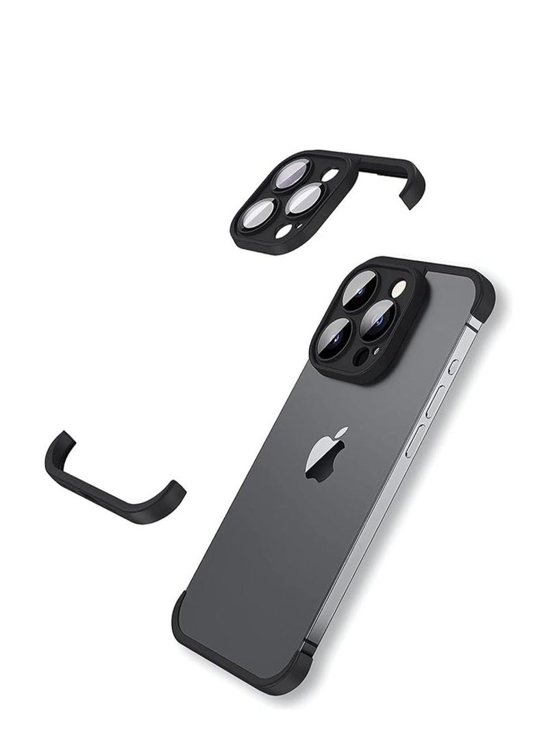 Captaintech iPhone Case TPU Bumper, Frameless Bumper Case with Camera Lens Protector for iPhone 15 Pro Max, Slim Fit No Back No Frame Design TPU Bumper, Excellent Heat Dissipation, 1 Pcs  - Image 1