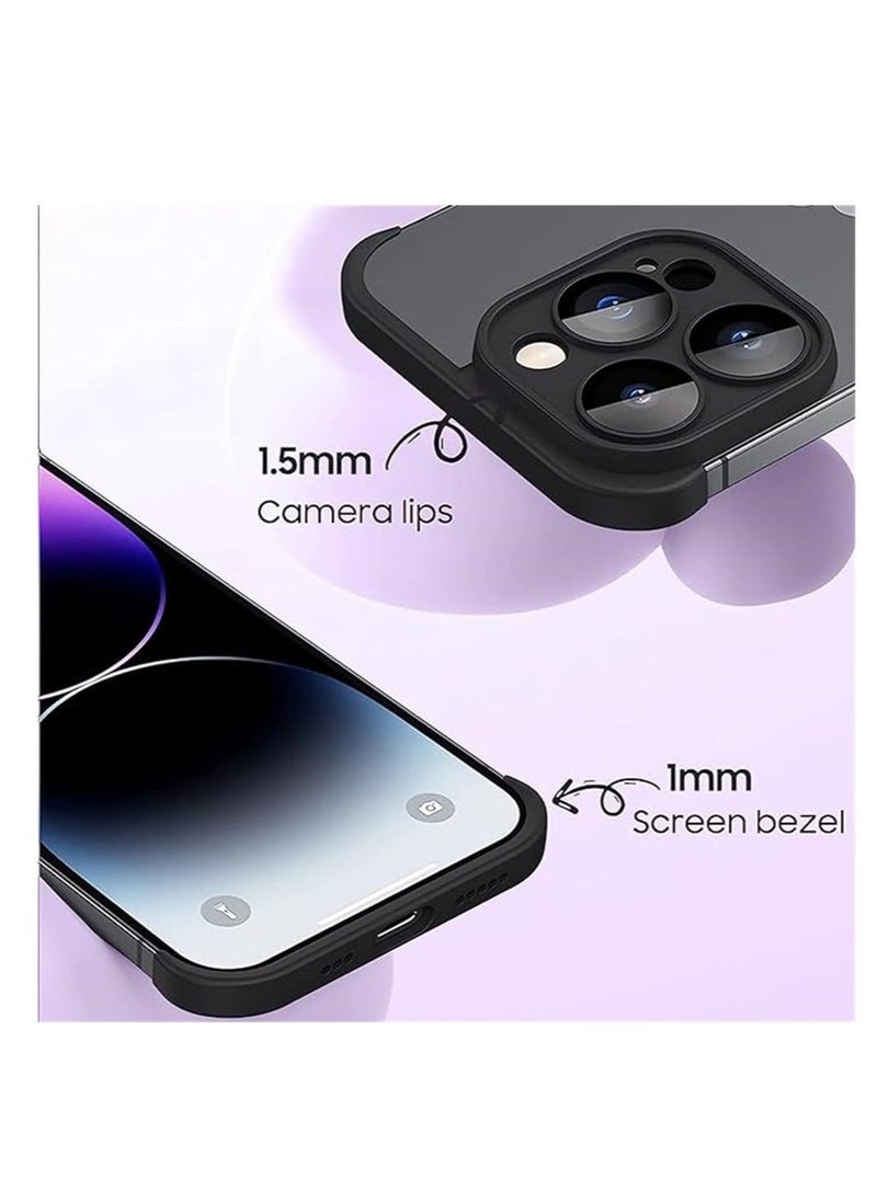 Captaintech iPhone Case TPU Bumper, Frameless Bumper Case with Camera Lens Protector for iPhone 15 Pro Max, Slim Fit No Back No Frame Design TPU Bumper, Excellent Heat Dissipation, 1 Pcs  - Image 3