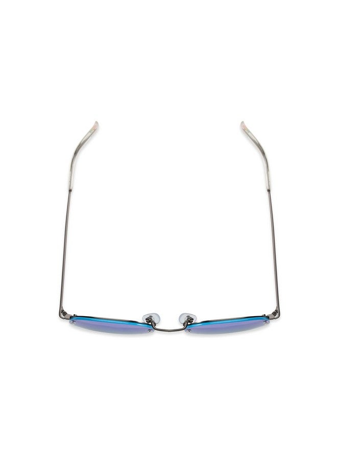 Foster Grant Sun Luv Positivity Rules Round Sunglasses, Satin Gunmetal, 53Mm,10260195.Com  - Image 4