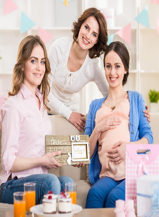 إطار صور الموجات فوق الصوتية، إطارات صور الموجات فوق الصوتية للجنين مع عد تنازلي لأسابيع الحمل، صورة قياسية 4 × 3 بوصة، هدية تهنئة بالحمل، أفكار للكشف عن جنس المولود، هدايا للأب والأم لأول مرة - Image 4