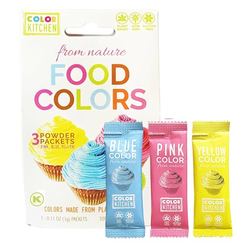 ColorKitchen Color Kitchen Food Coloring 3 Pack – Plant-based Colors, Artificial Dye-free, Gluten-free, Non-GMO, Kosher, Vegan, Colors for Frosting and Natural Healthy Baking, Soy free (3 Colors) - Image 1