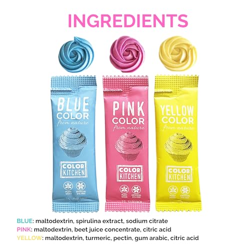 ColorKitchen Color Kitchen Food Coloring 3 Pack – Plant-based Colors, Artificial Dye-free, Gluten-free, Non-GMO, Kosher, Vegan, Colors for Frosting and Natural Healthy Baking, Soy free (3 Colors) - Image 2