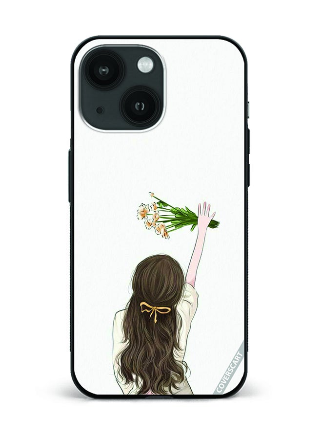 Protective Case Cover For Apple iPhone 14 Plus Girl Design Multicolour