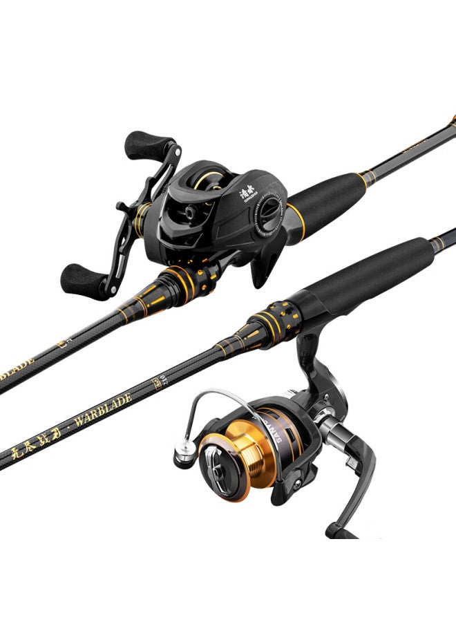 Clear Water Qingshui Double Rod Tip M/ml Action Fishing Rod Carbon Fiber Rod Fishing Gear Ultra Hard Sea Rod Casting Rod Fishing Rod Set - Image 3