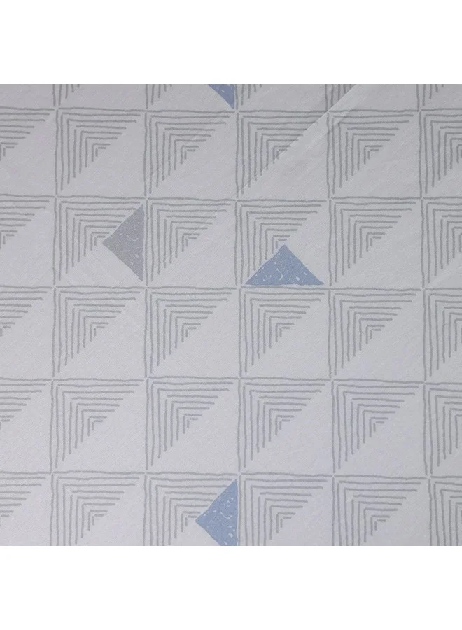 هوم بوكس مفرش سرير مسطح قطن مالطا بيكسل مطبوع مقاس 260 × 240 سم