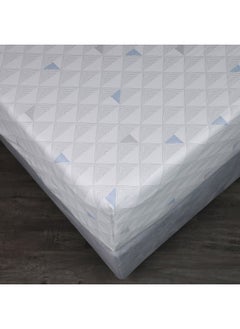 Home Box Malta Pixel Printed Cotton King Flat Sheet 260 x 240 cm  - Image 4