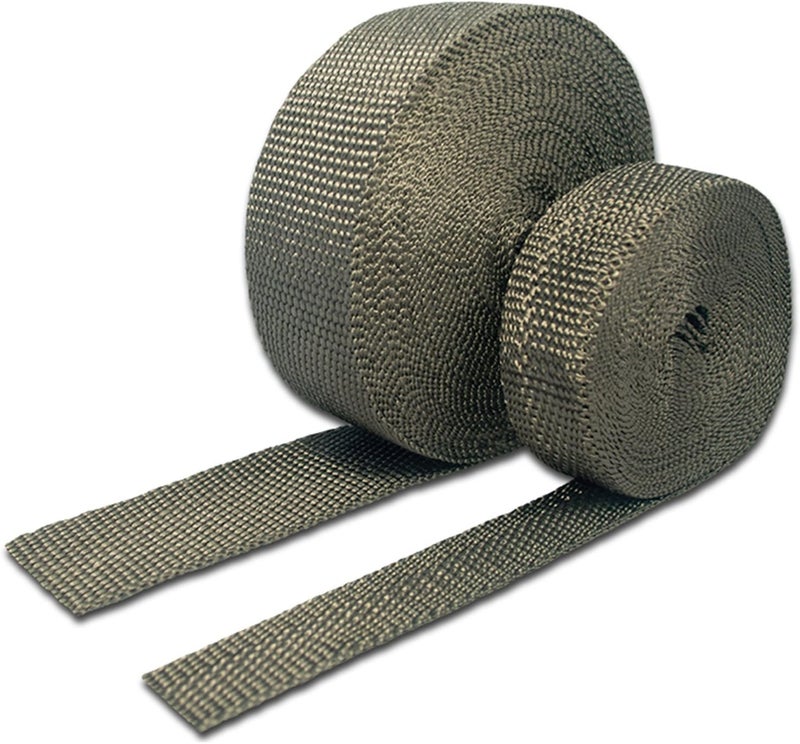 THERMO TEC 11042 2" Wide x 50' Long Carbon Fiber/Basalt Header/Exhaust Wrap (Roll) - Image 1