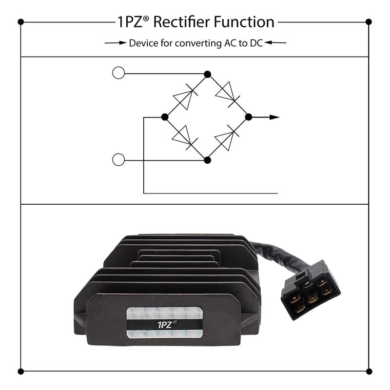 1PZ VR5-R01 Regulator Rectifier Voltage for Suzuki GSXR 600 97-05 GSXR 750 96-05 GSXR 1000 01-04 GSX1300R Hayabusa 99-07 VL1500 Intrude 98-04 LT-F500F Quadrunner 98-99 - Image 3