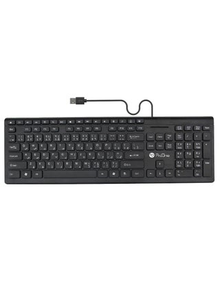 ProOne PKC50 Keyboard - 104 Keys & 17 Multimedia Hot Keys, 1.5M Wired, Ergonomic Design, Wide Compatibility with Windows, Mac OS, Linux Systems, PC Keyboard, Laptop Keyboard - pzsku/Z0D7CD7B2ECE468BBBD1CZ/45/_/1723481571/3d1a9fe0-d494-4cec-afdd-ab3d4992c009