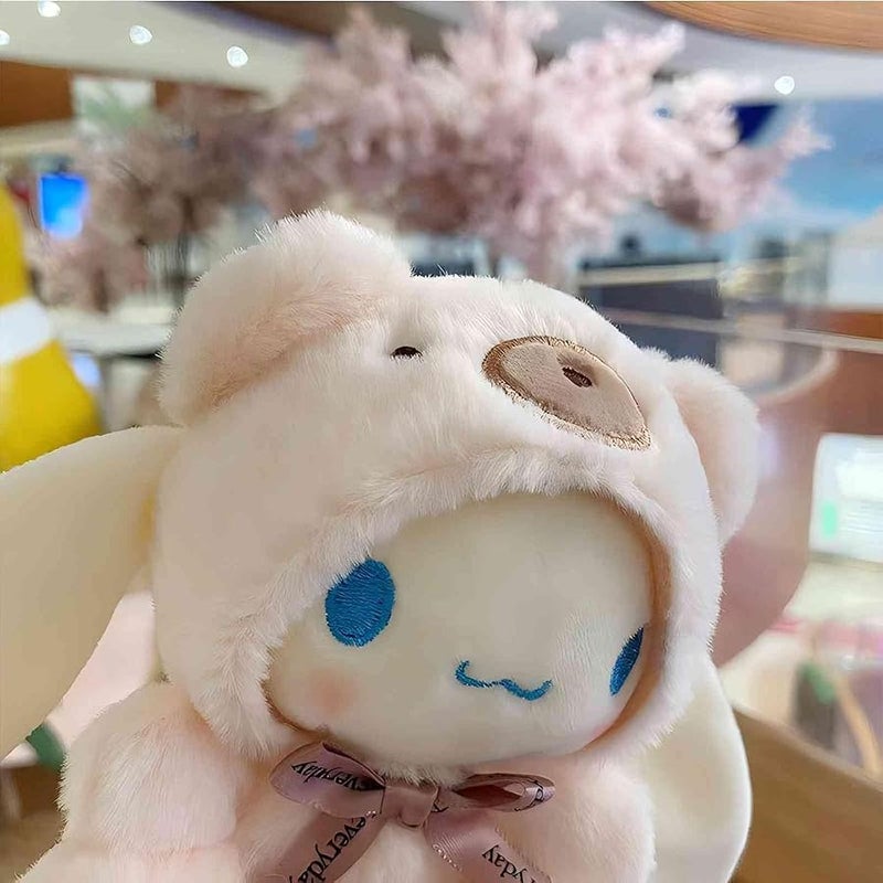 Bandfol Cartoon Bag Charms Cute Plush Keychain for Women Girls, 5 Soft Backpack Key Chain Cute Stuffed Animals Bag Keychain - Image 4
