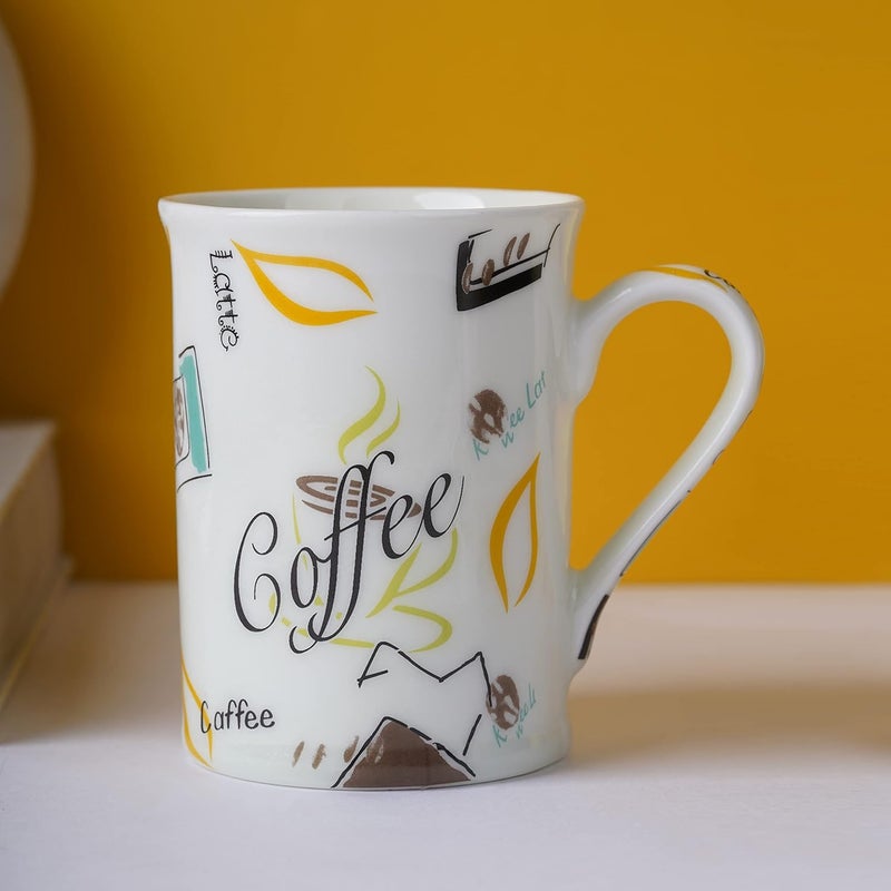 Dandy lines England by DATA Dandy Lines Panama Tea and Coffee Design Mug 90107 Pack of 4 - Image 4