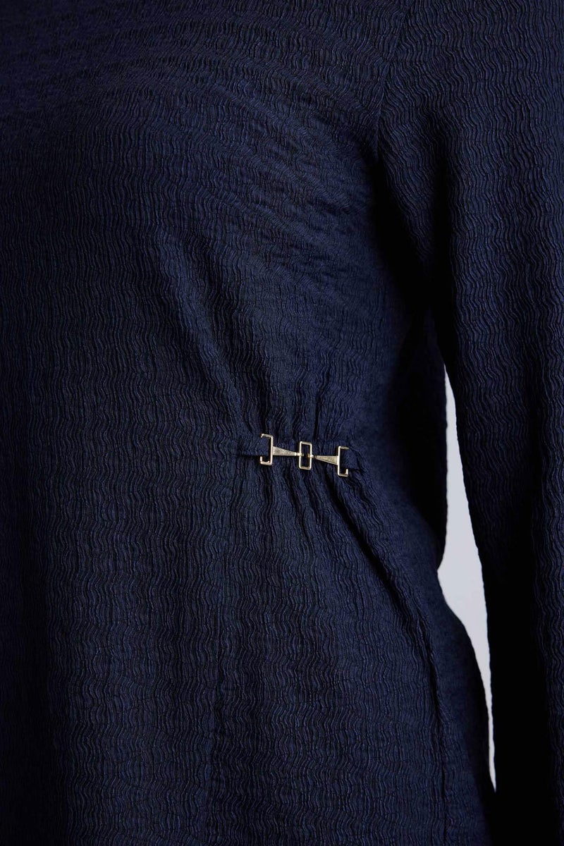 DeFacto Blue Woman Accessory Details T-Shirt Casual - Image 5