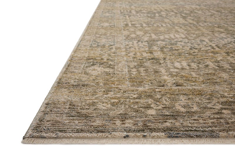Loloi Magnolia Home by Joanna Gaines Junie Collection JUE-02 Moss/Natural 6'-7" x 9'-10", .38" Pile Height, Area Rug - Image 5